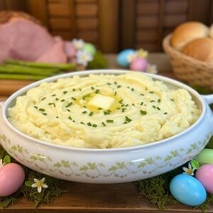 Antique JC Portland Bavaria Handpainted Porcelain Covered Casserole Serving Dish